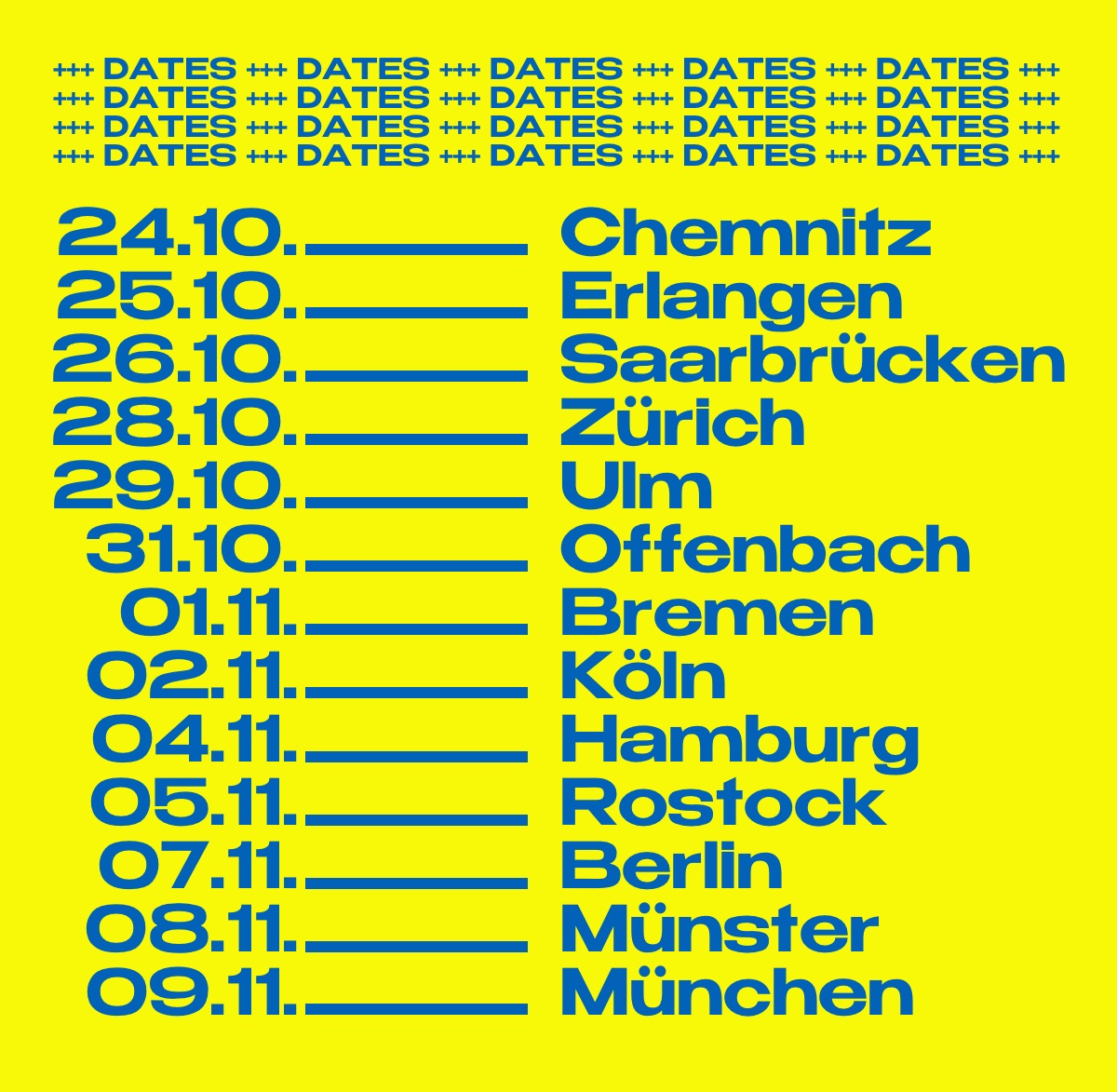 H-BLOCKX Dates
